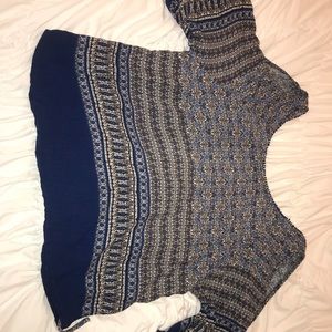 Open shoulder blouse